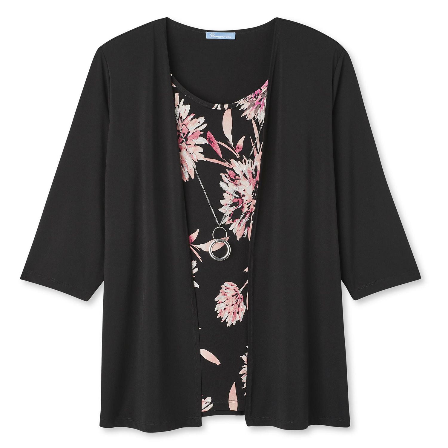 Haut trompe-l’œil avec collier Penmans Plus pour femmes