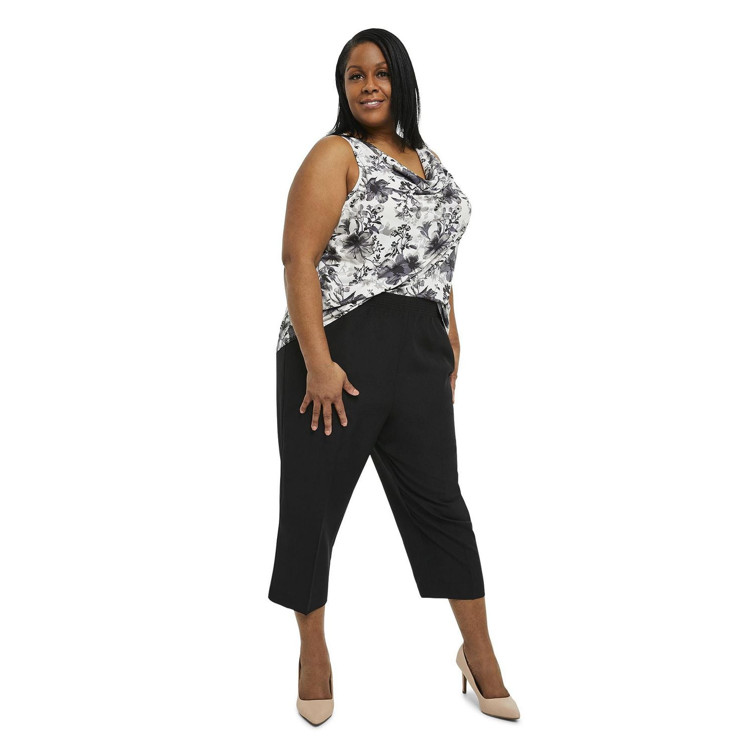 Penmans Women's Polyester Pull-On Capri Pant