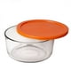 Récipient en verre Pyrex® 7 tasses avec couvercle orange – image 1 sur 1