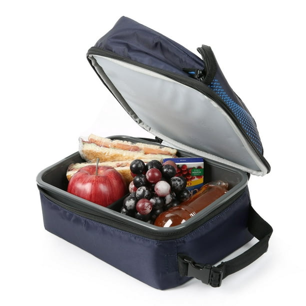 Lunch Box Chinoise Bleue Double-compartiment Compatible Micro