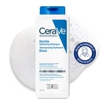 CeraVe Gentle Hydrating Shampooing, Shampoing sans sulfate avec des céramides et du niacinamide, 355mL