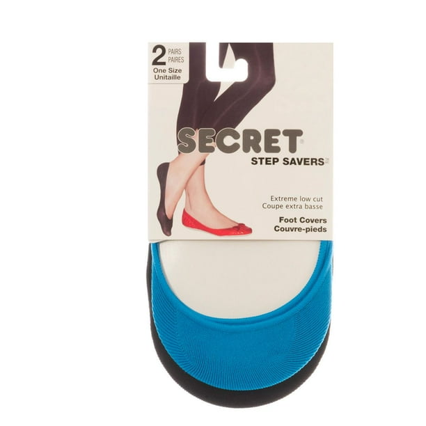 Secret Step Savers® Couvre-Pieds coupe extra basse 2 paires Unitaille