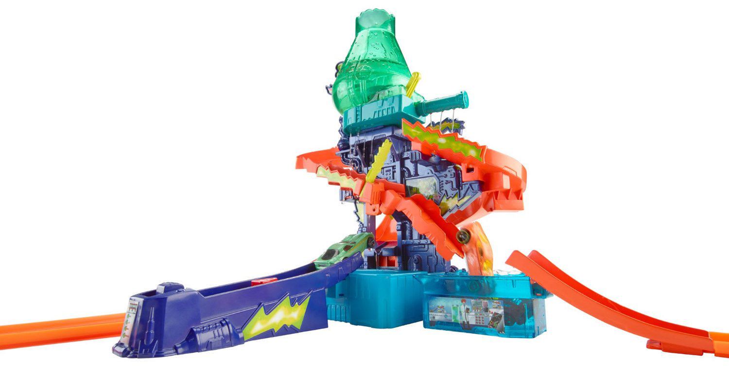 Hot wheels shifters color splash outlet science lab playset