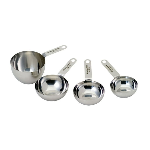 KitchenAid® Tasses à mesurer en acier inoxydable Ensemble de 4 tasses à mesurer