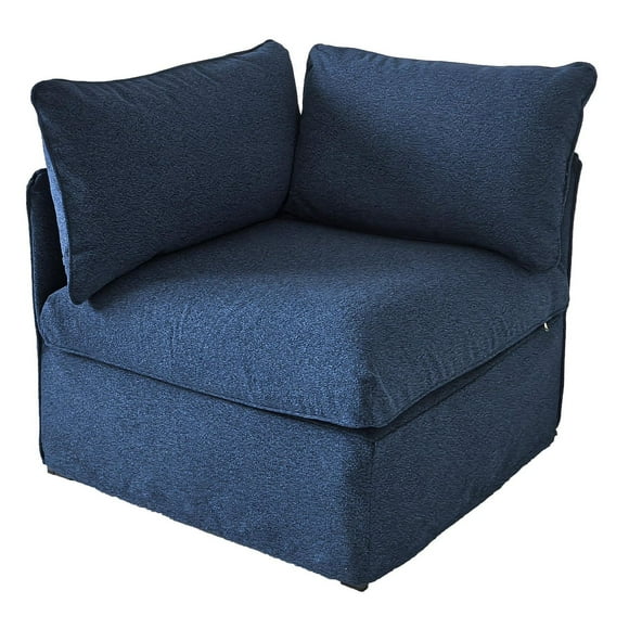 Patioflare Flexiform Modular Set Outdoor Corner Chair, Blue