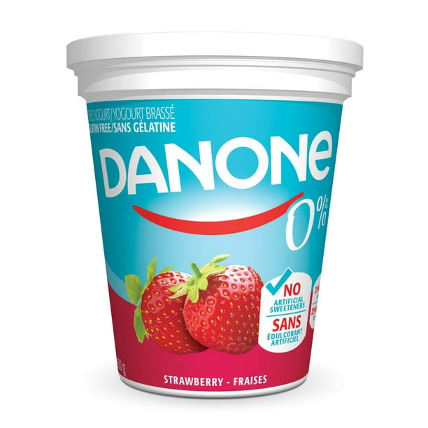 Yogourt à la fraise Danone 0 %