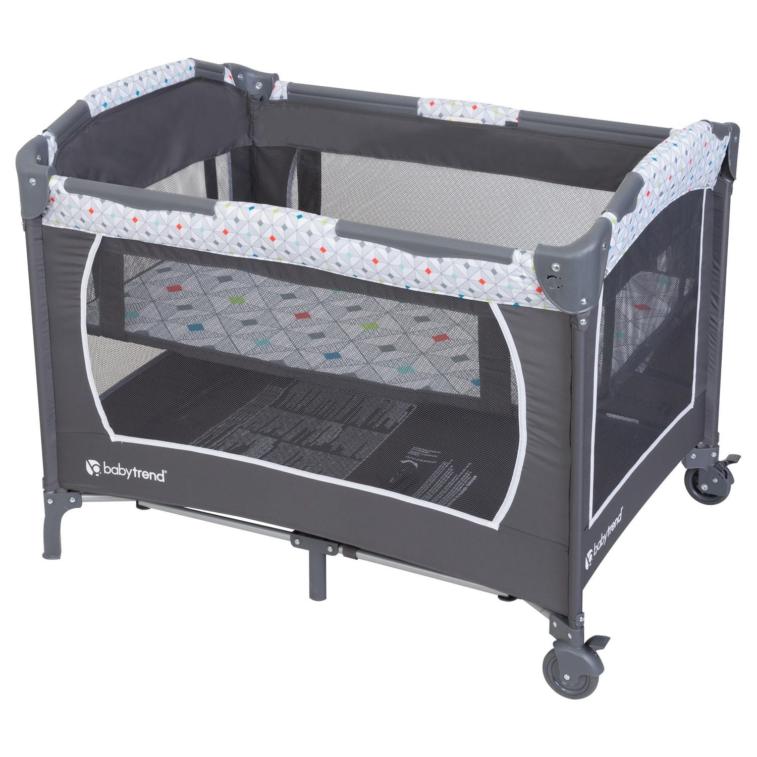 MUV Lil Snooze Deluxe III Nursery Center Playard - Oxford Grey (Toys R –  Baby Trend