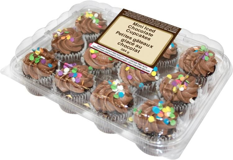 The Worthy Crumb Pastry Co twobite Mini Iced Chocolate Cupcakes