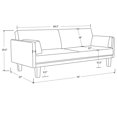 thumbnail image 2 of DHP Metro Futon, Brown, 2 of 3