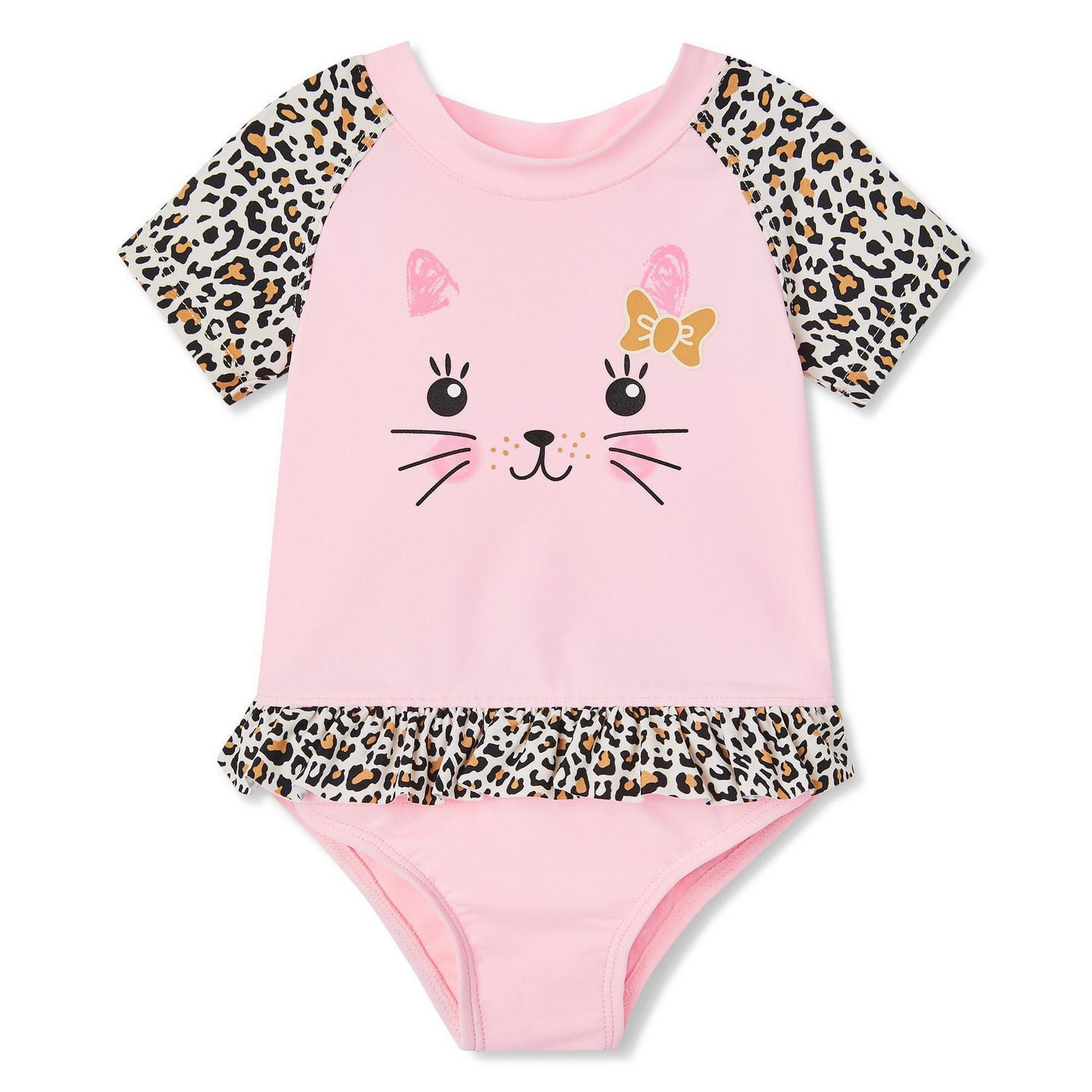 Maillot de bain rashguard 1 pièce avec taille à volants George pour bébés filles