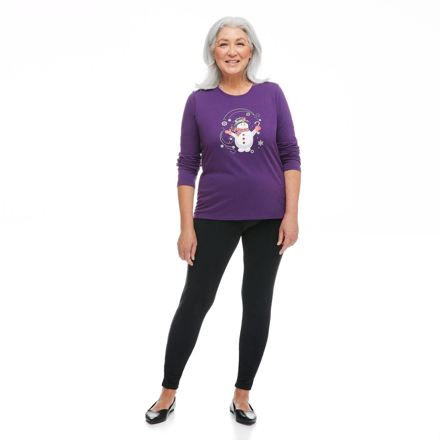 T-shirt avec imprimé graphique de Noël Penmans pour femmes