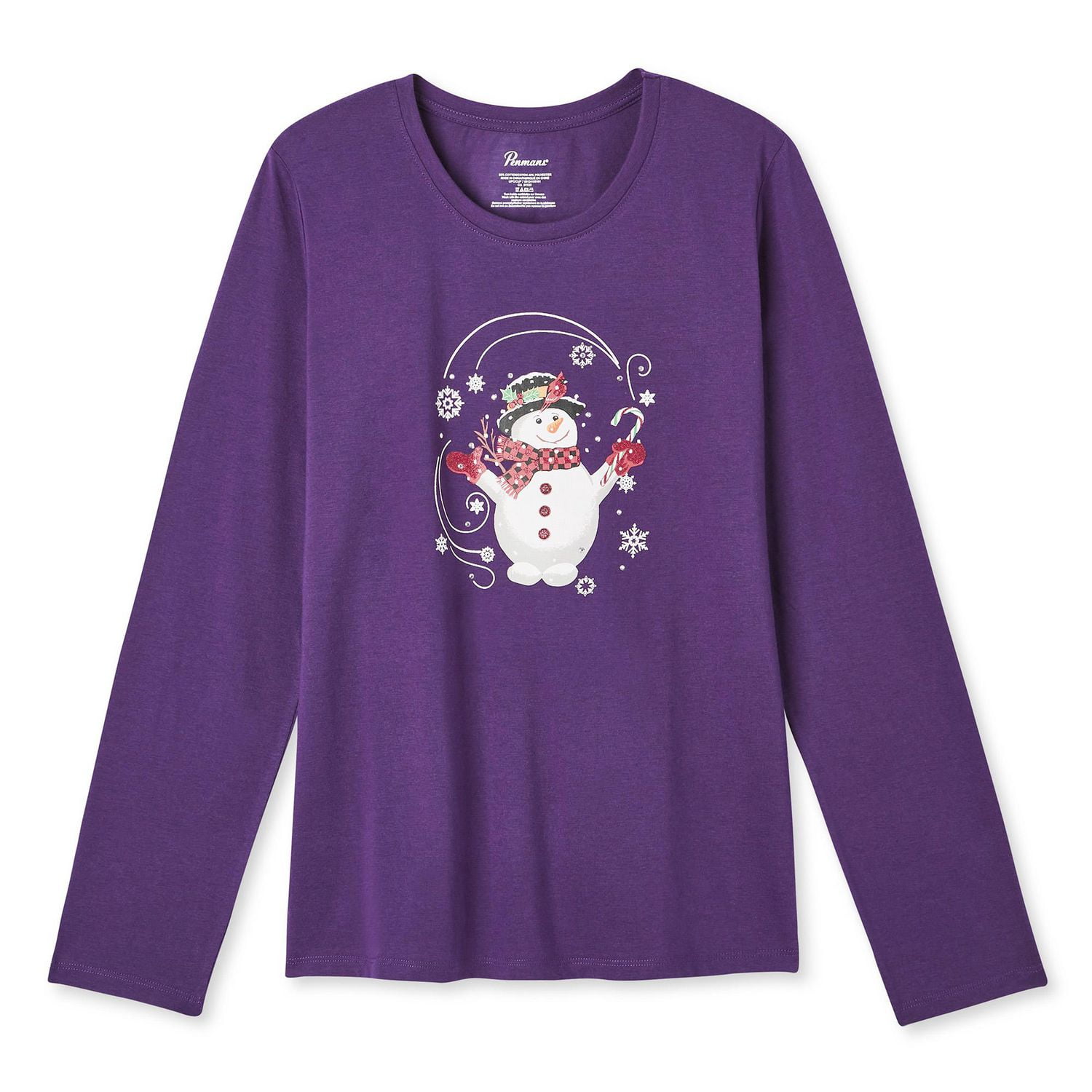 T-shirt avec imprimé graphique de Noël Penmans pour femmes