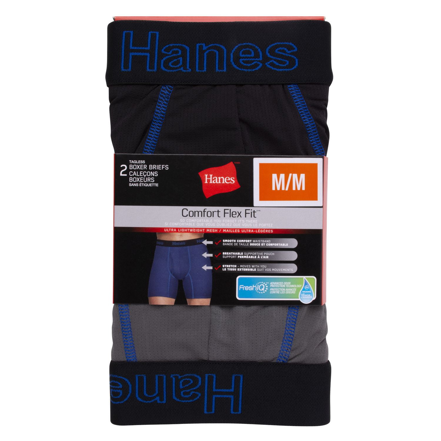 Hanes Men's 2 Pack Ultra Lightweight Mesh Boxer Brief