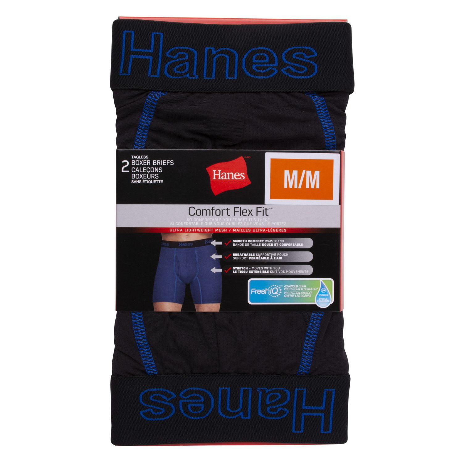 Hanes Men's 2 Pack Ultra Lightweight Mesh Boxer Brief