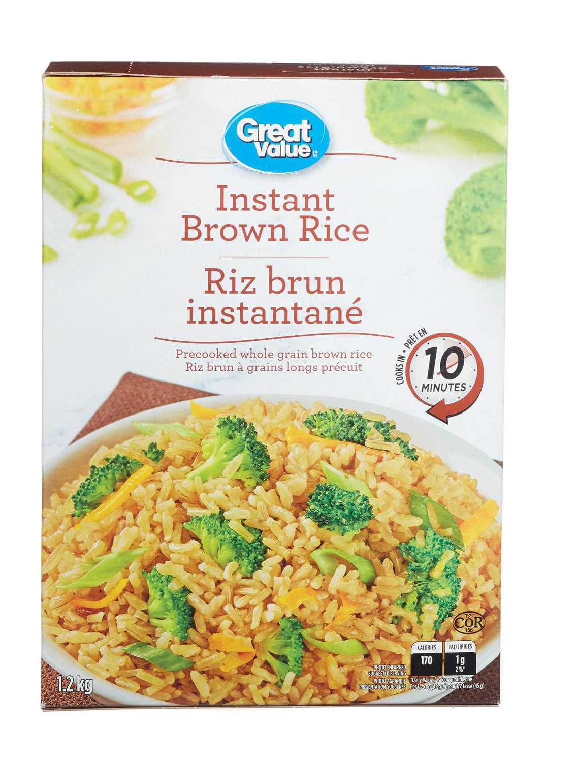 Great Value Instant Whole Grain Brown Rice Walmart Canada