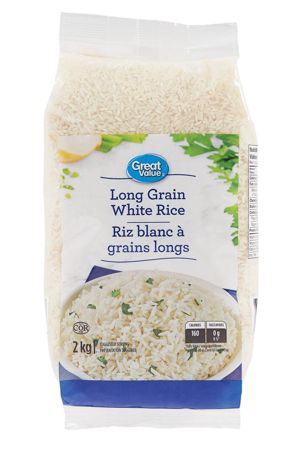 Great Value Long Grain White Rice Walmart Canada