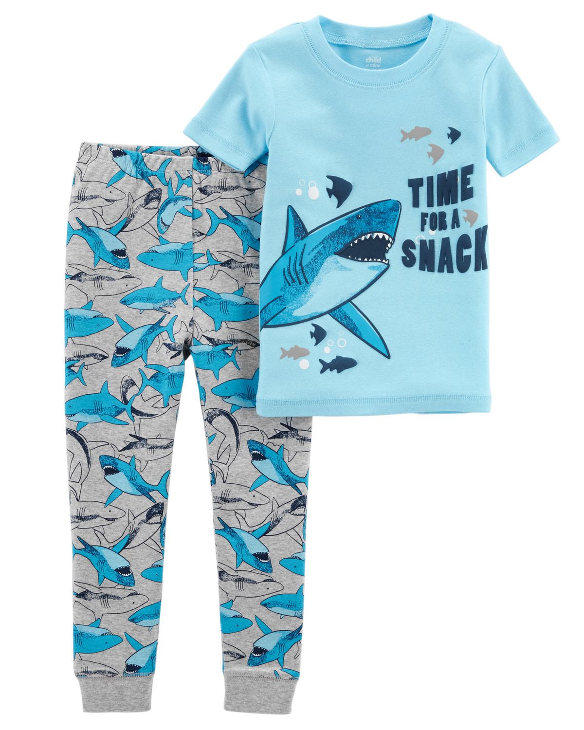 Pyjama 2 pieces pour bebe Coton Garcon Child of Mine made by Carter s requin Walmart