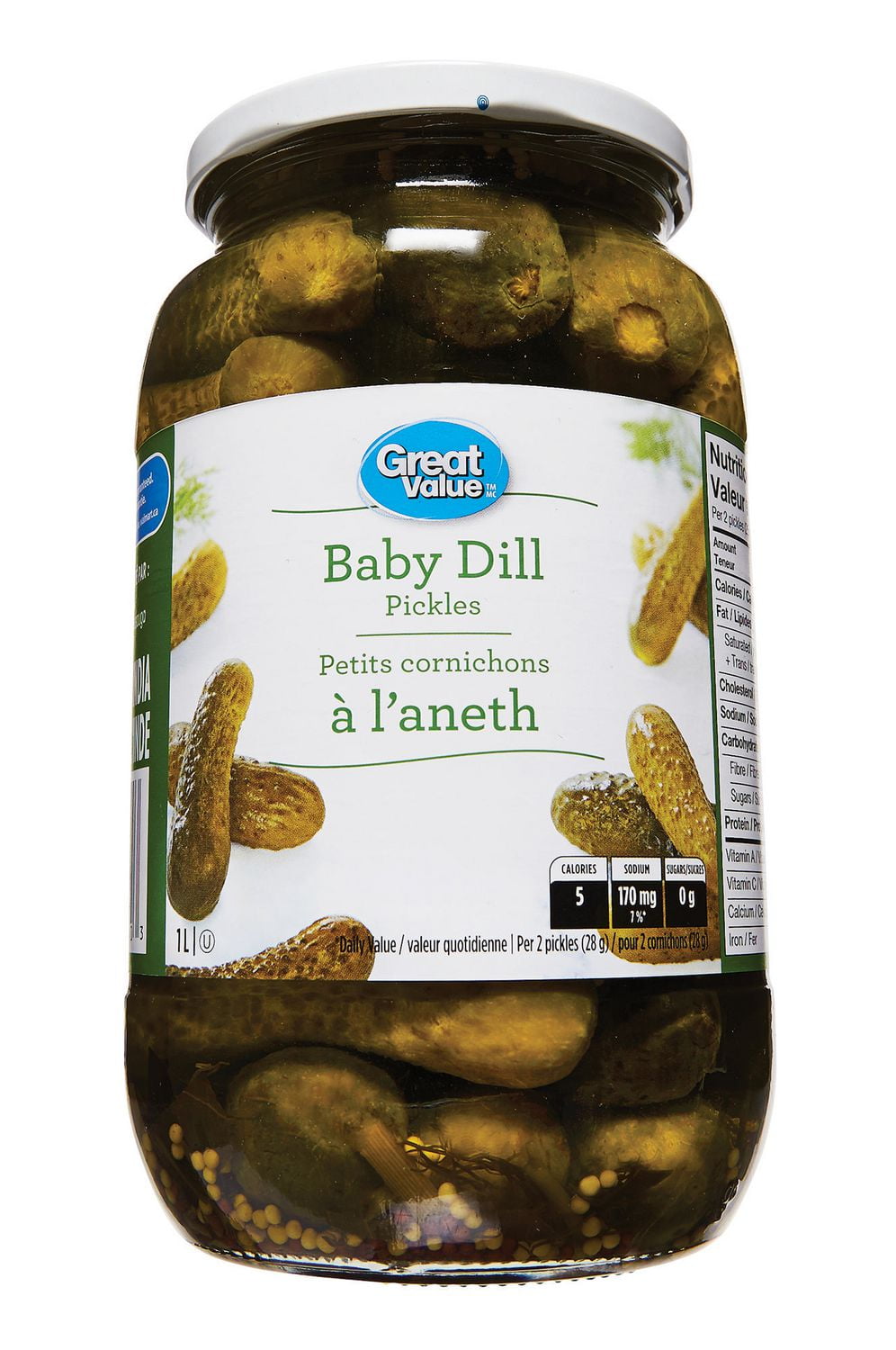Great Value Baby Dill Pickles Walmart Canada