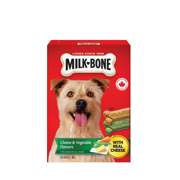 Milk-Bone gâteries pour chiens Goûters fromage et légumes 800g 800 g