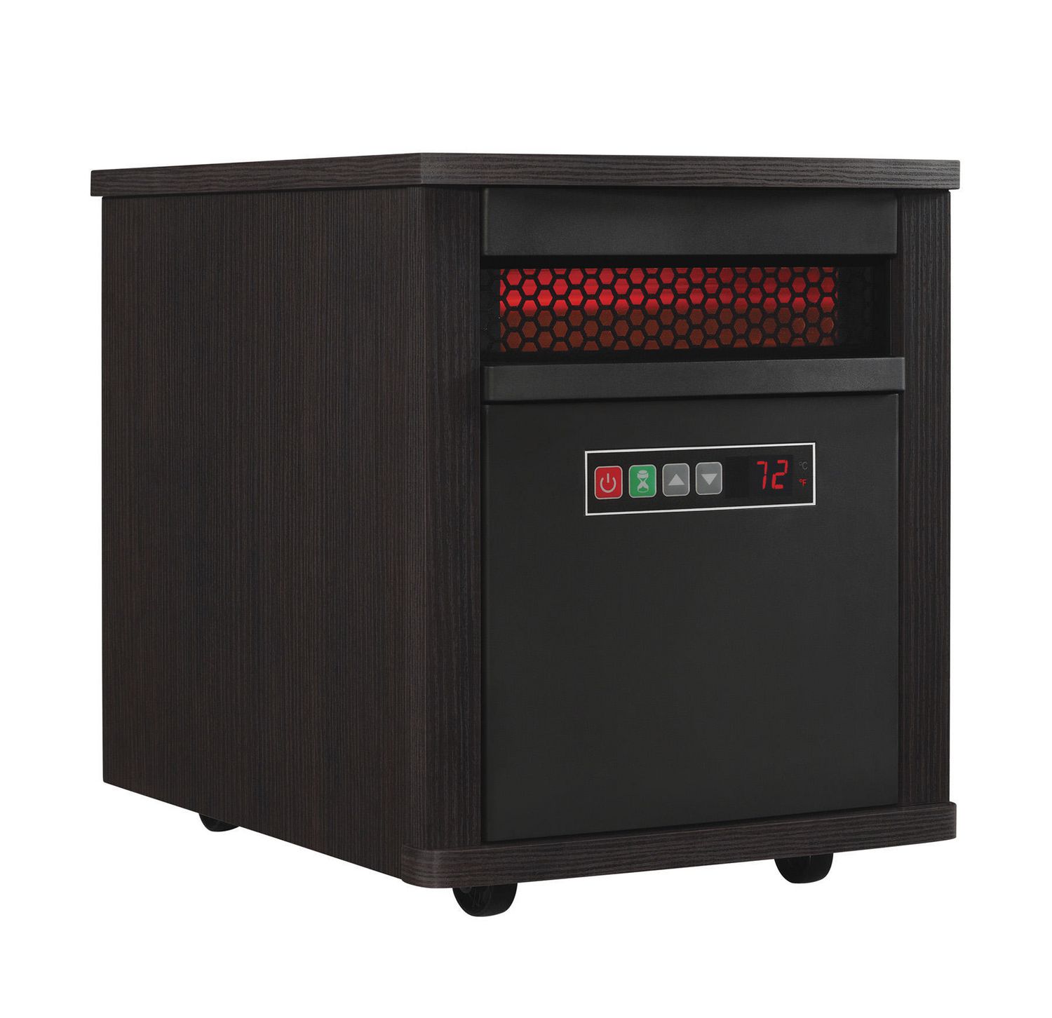 Twin Star 1500w Home Infrared Quartz Heater, Espresso - 9QH7000-NE01