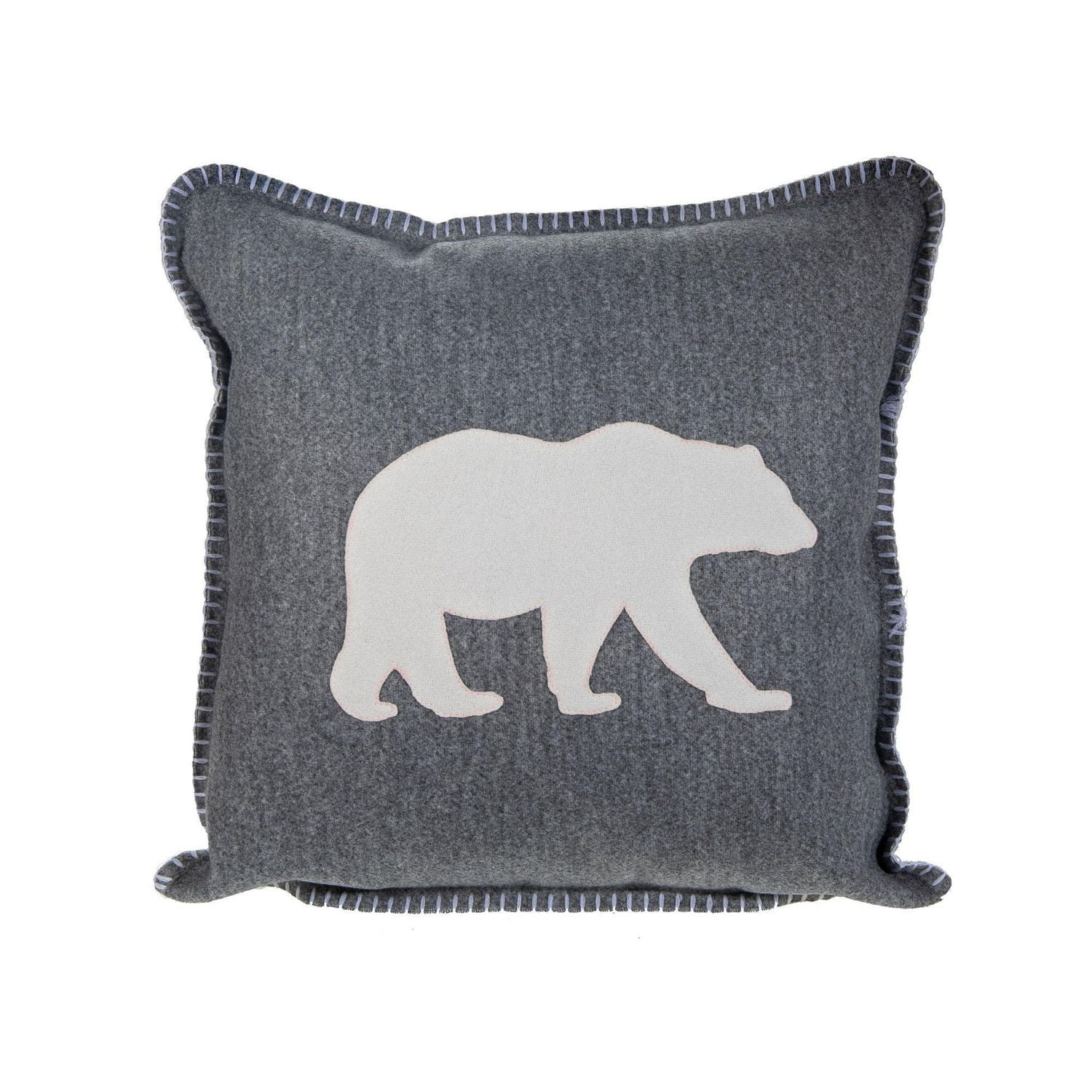 Bear Print Worsted Fabric Cushion (Gray) Set of 2 Walmart Canada