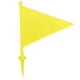 Fanion de délimitation avec poteau Graddige, jaune – image 1 sur 1