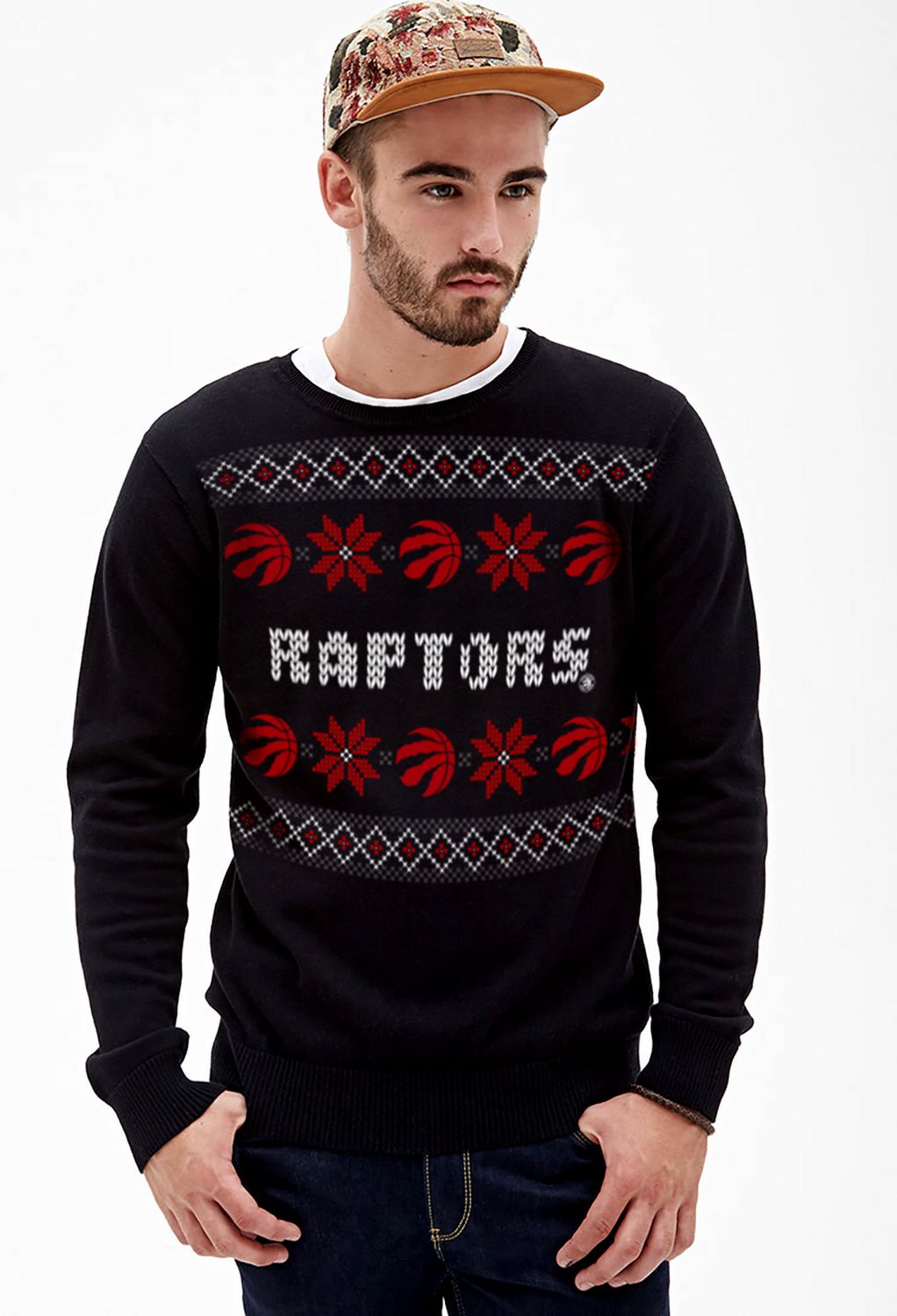toronto raptors ugly sweater
