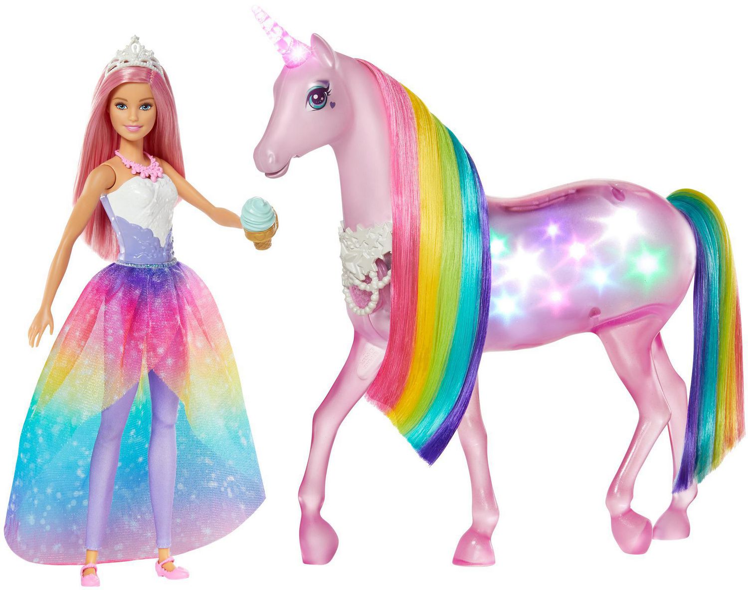 navegador erupción Estación Barbie Dreamtopia Magical Lights Unicorn | Walmart Canada