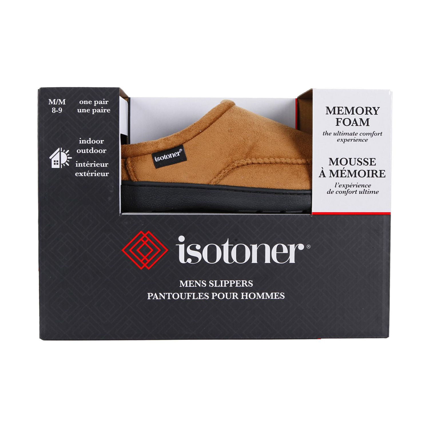 Isotoner® Men’s Liam Microsuede Slipper with Memory Foam