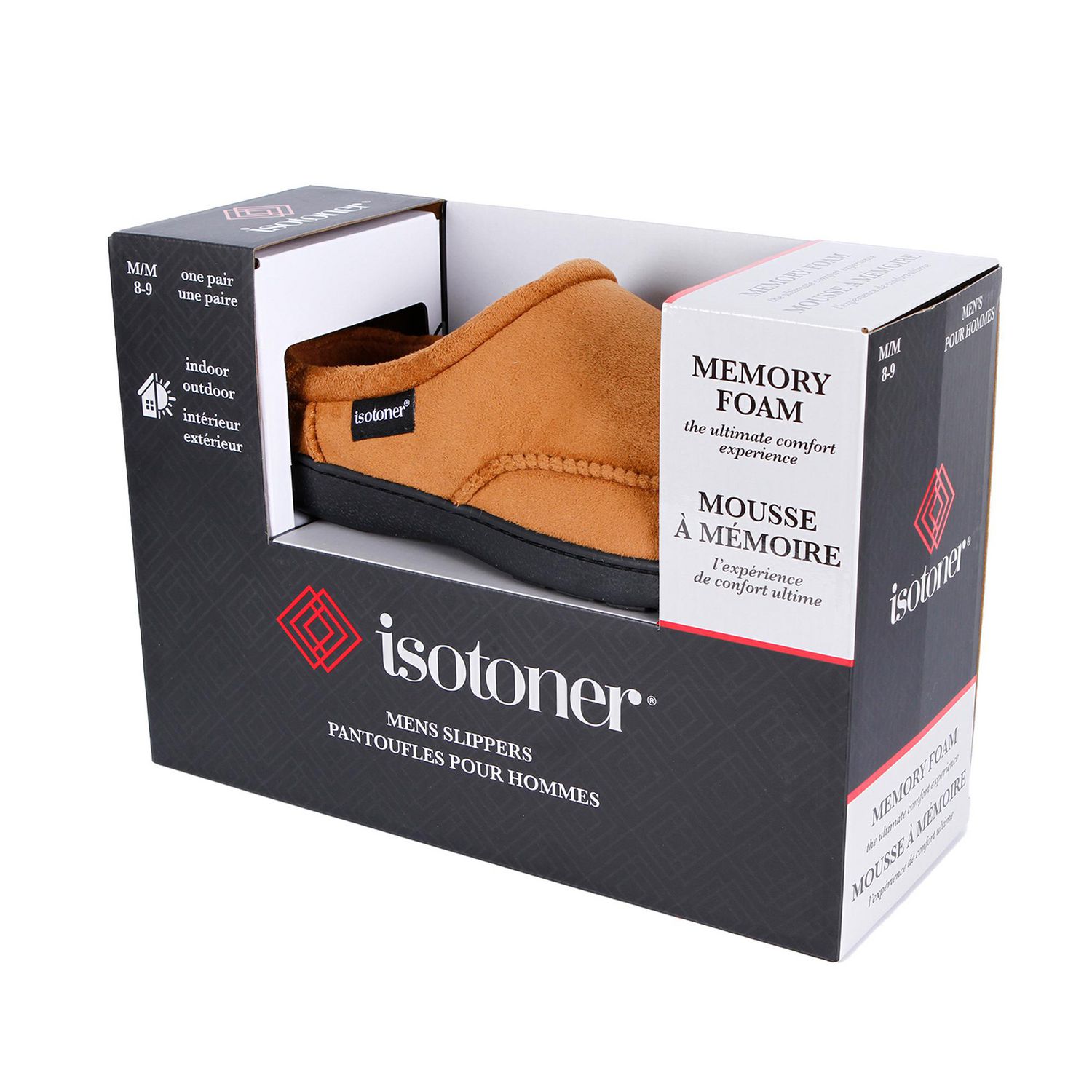 Isotoner® Men’s Liam Microsuede Slipper with Memory Foam