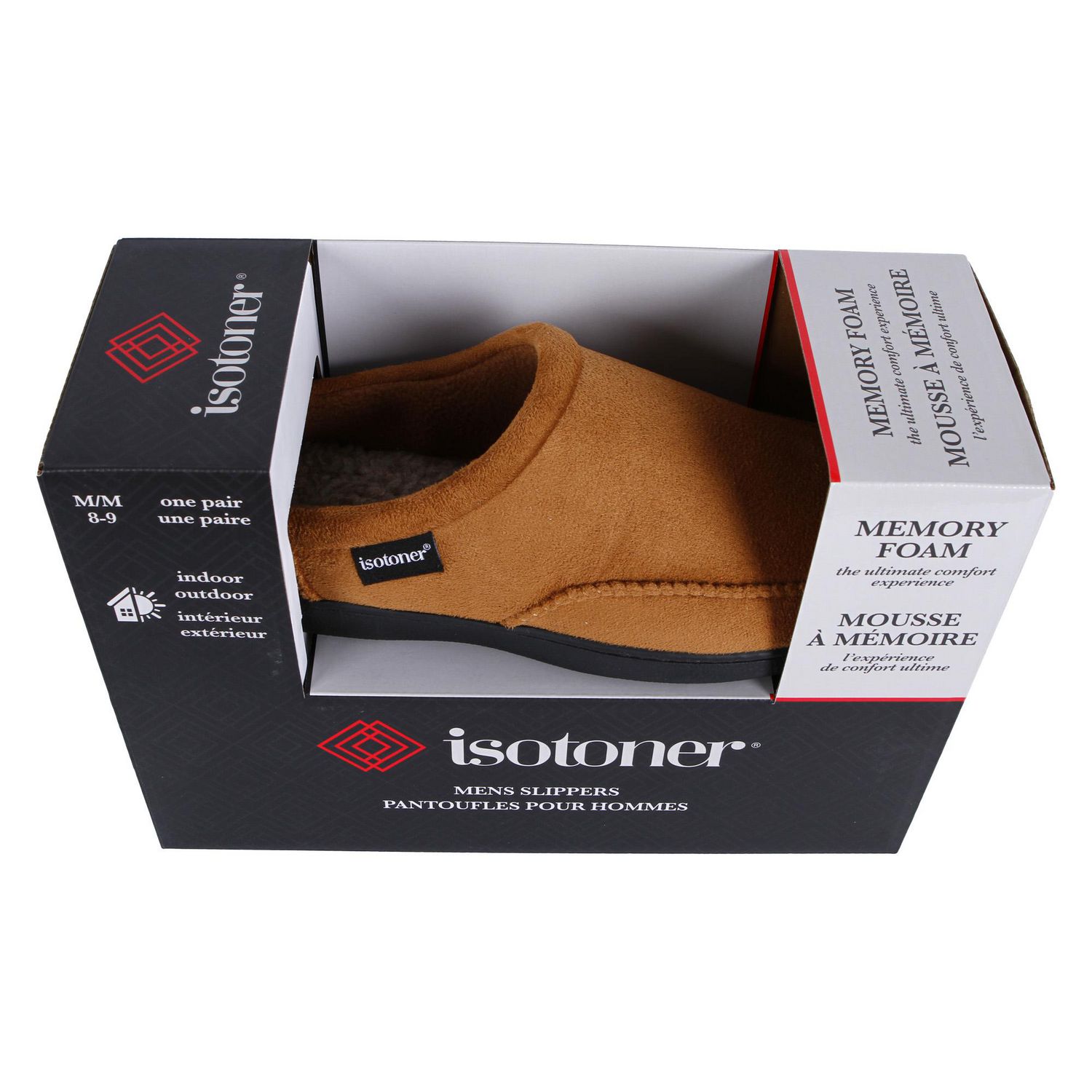 Isotoner® Men’s Liam Microsuede Slipper with Memory Foam