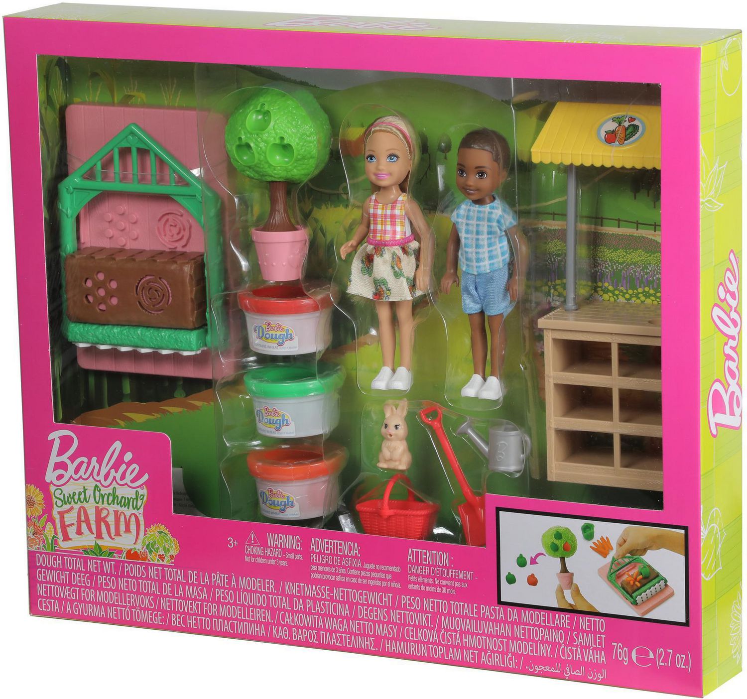 Barbie Sweet Orchard Farm Chelsea Doll and Friend Veggie Garden Playset GFR43 for sale online