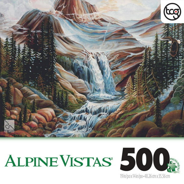 Casse tête de 500 morceaux de Sure-Lox Alpine Vistas Vue d'oeil d'Eagles