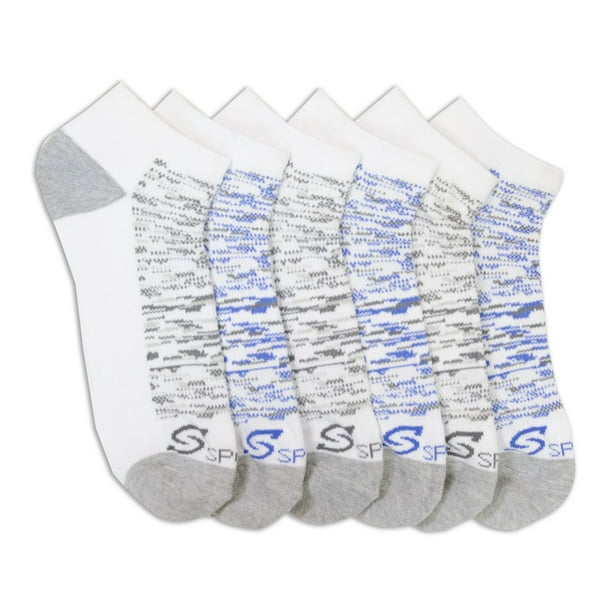 Socquettes courtes S Sport conçues par Skechers pour hommes en paq. de 6