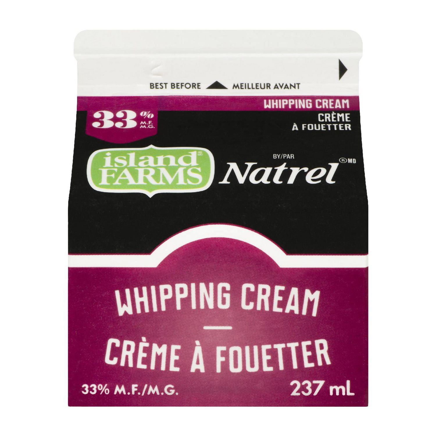 Island Farms by Natrel 33 Whipping Cream Walmart Canada