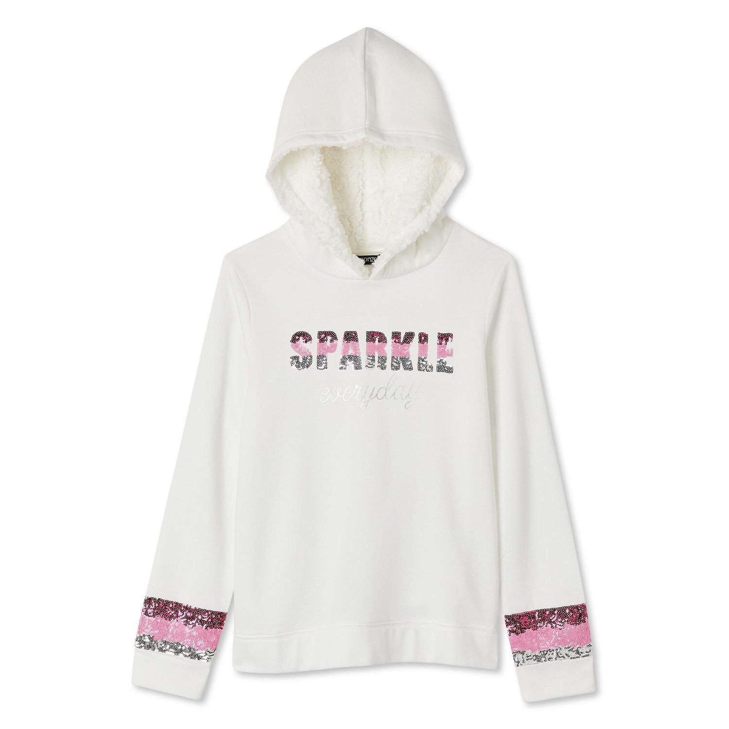 Girls sherpa lined hoodie best sale