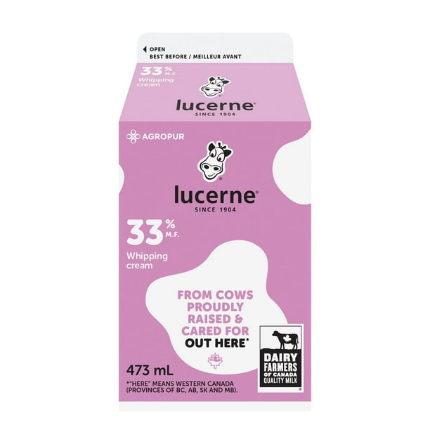 Lucerne 33 Whipping Cream Walmart.ca