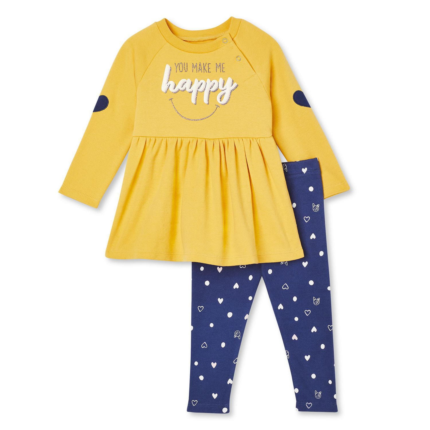 LOVE Ellen DeGeneres Baby Girls' Tunic and Legging 2-Piece Set