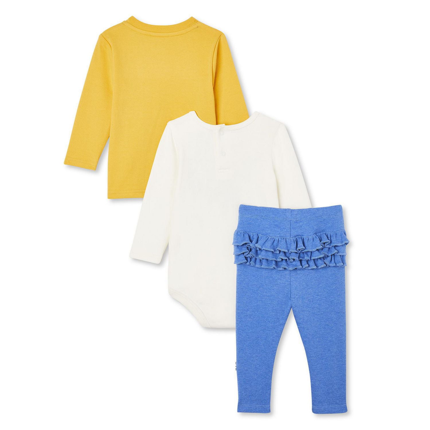 Ensemble 3 pièces avec t-shirt, cache-couche et legging LOVE Ellen DeGeneres pour bébés filles