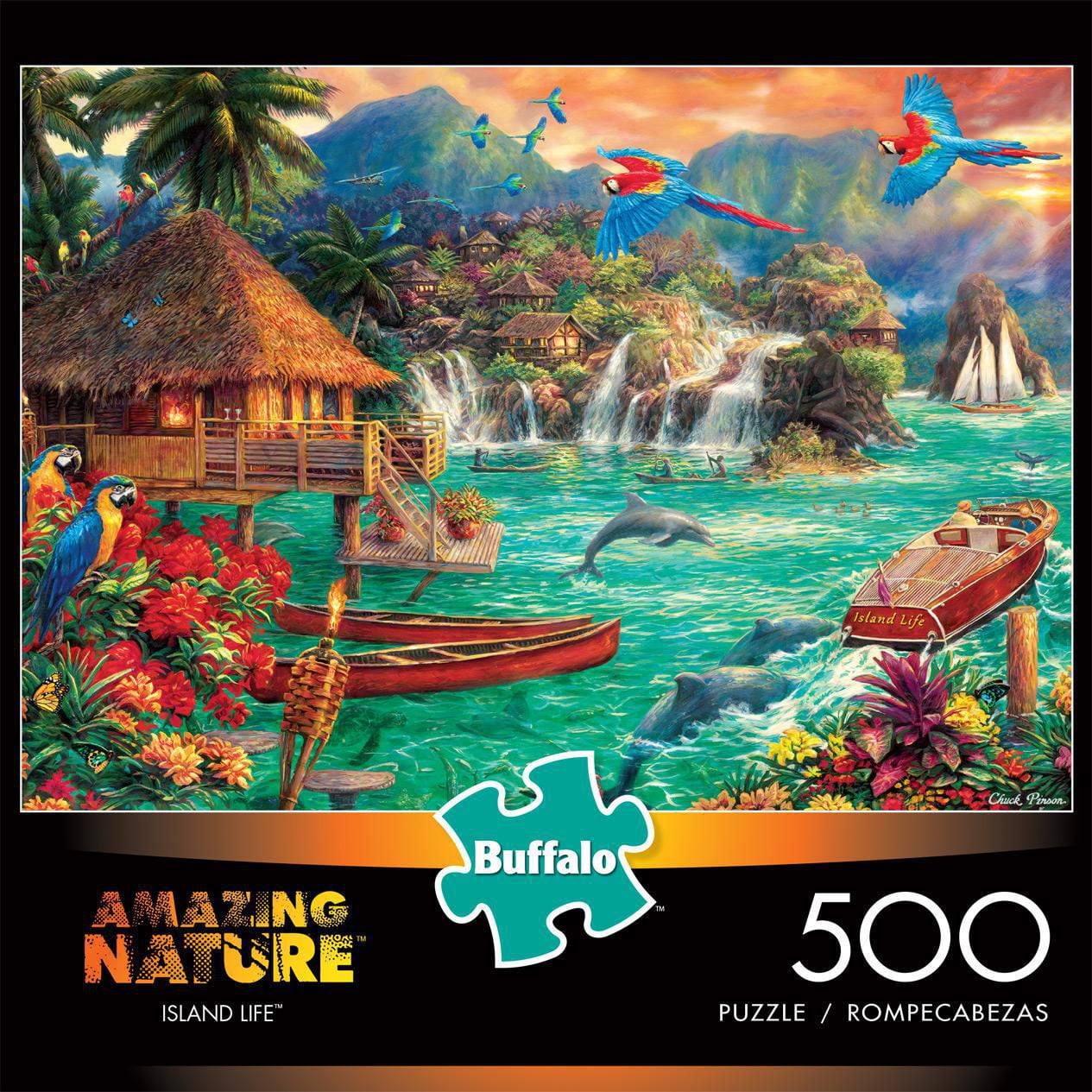 Buffalo Games Amazing Nature Island Life 500 Piece Jigsaw Puzzle