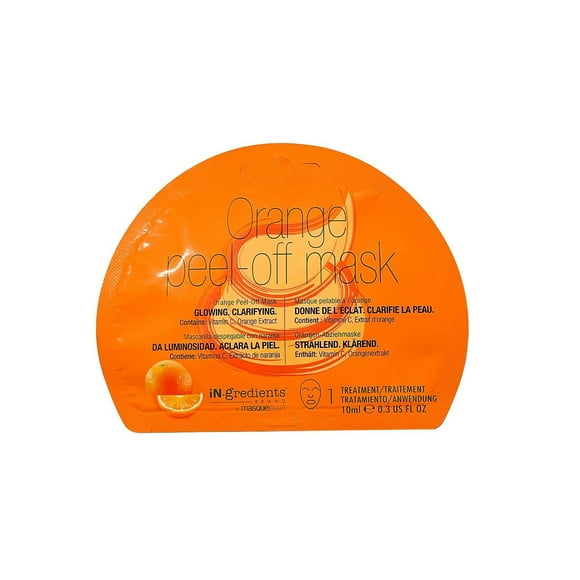 iN.gredients Orange Peel Off Mask, Orange Peel Off Mask, 1 treatment, Glowing and Clarifying