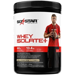 Six Star Elite Series Whey Isolate Vanilla Cream Powder, 3lb