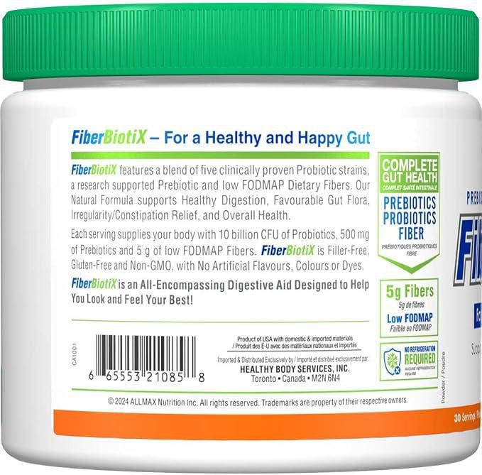 thumbnail image 2 of ALLMAX Naturals FiberBiotiX - Orange - (189g), 2 of 5
