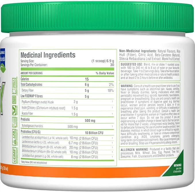 thumbnail image 3 of ALLMAX Naturals FiberBiotiX - Orange - (189g), 3 of 5