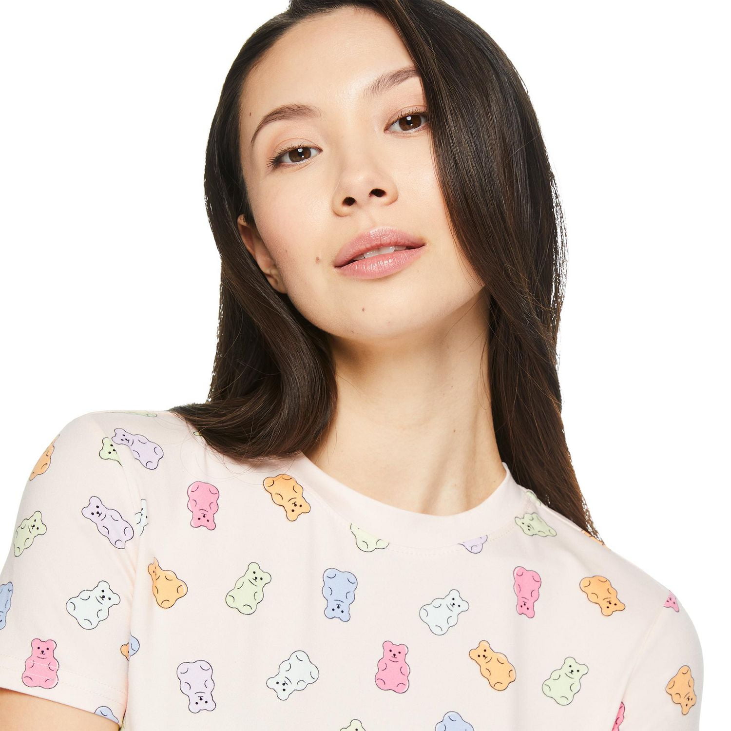 Pyjama 2 pièces avec short de nuit No Boundaries pour femmes