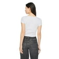 thumbnail image 3 of No Boundaries Women's Henley Tee, 3 of 6