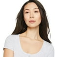 thumbnail image 4 of No Boundaries Women's Henley Tee, 4 of 6