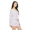 thumbnail image 2 of No Boundaries Women's Pajama 2-Piece Set, 2 of 6