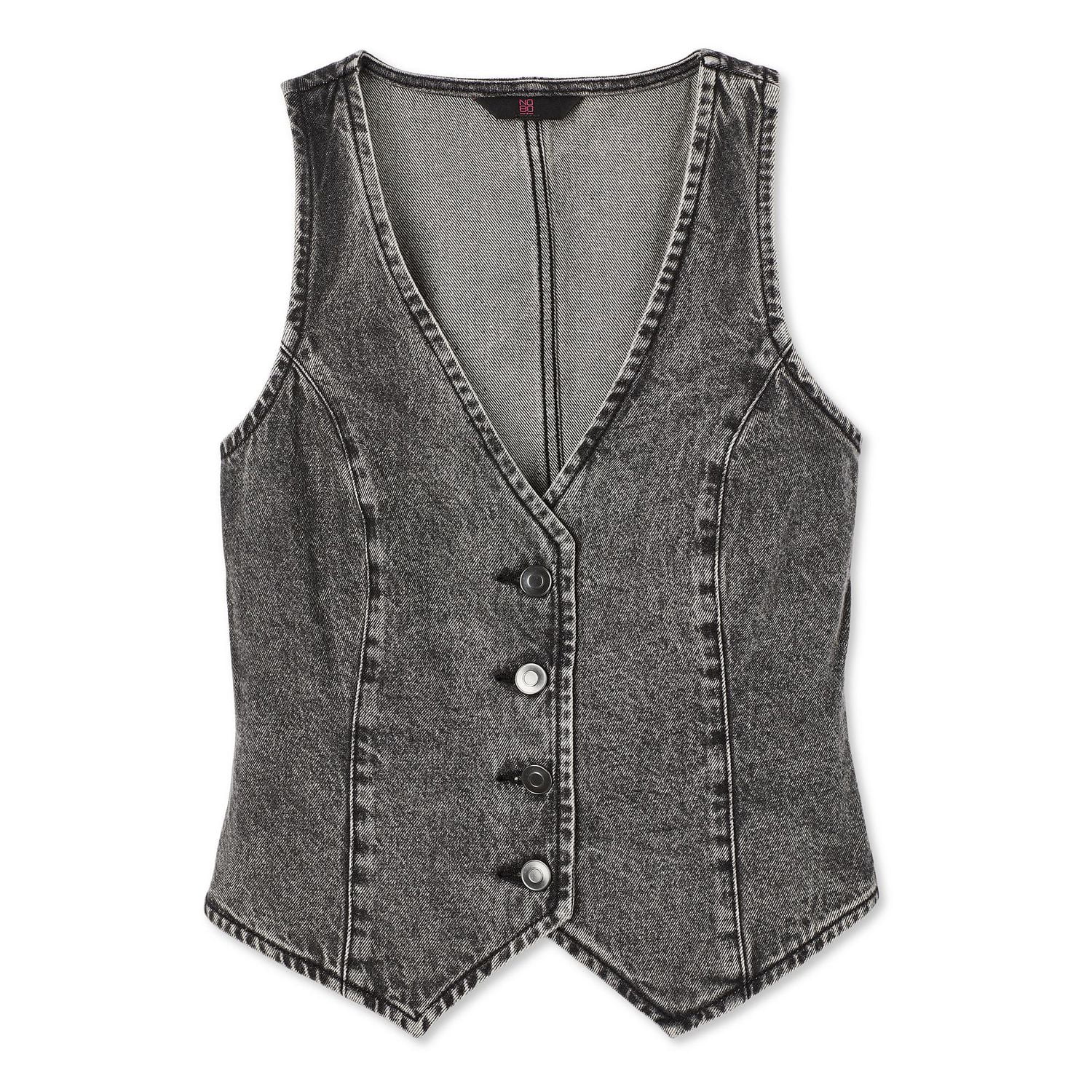 No Boundaries Women's Denim Vest