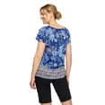 thumbnail image 3 of Iyla Women's Burnout Peasant Top, 3 of 6